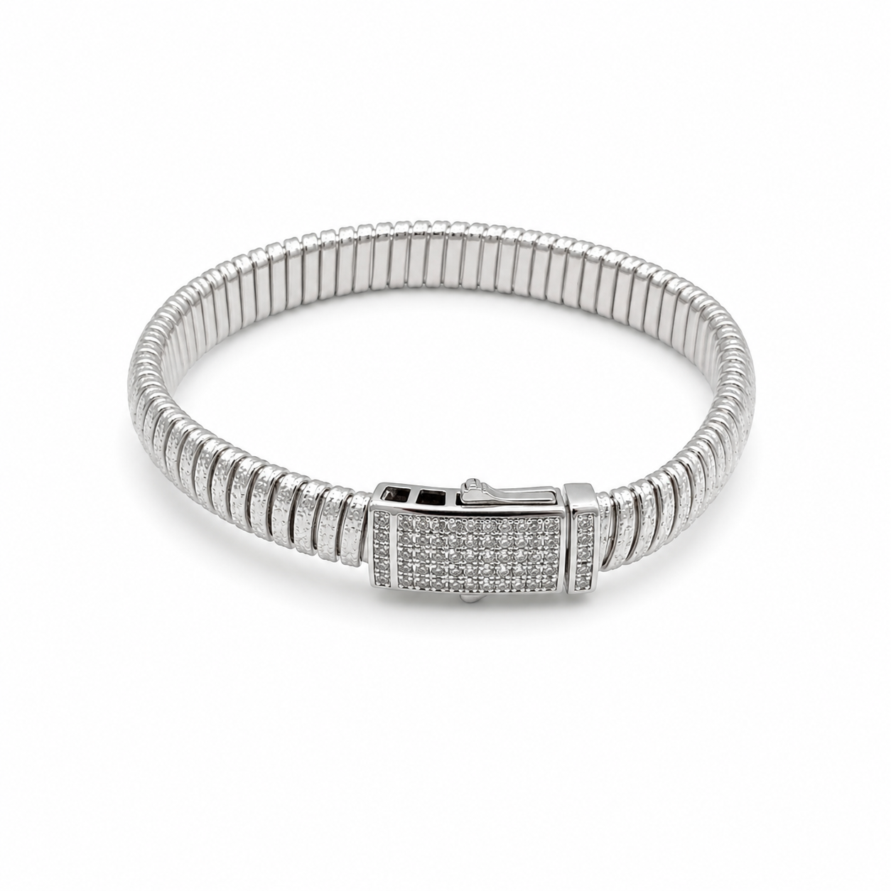 PAVÉ CRYSTAL BUCKLE 925 Sterling Silver
