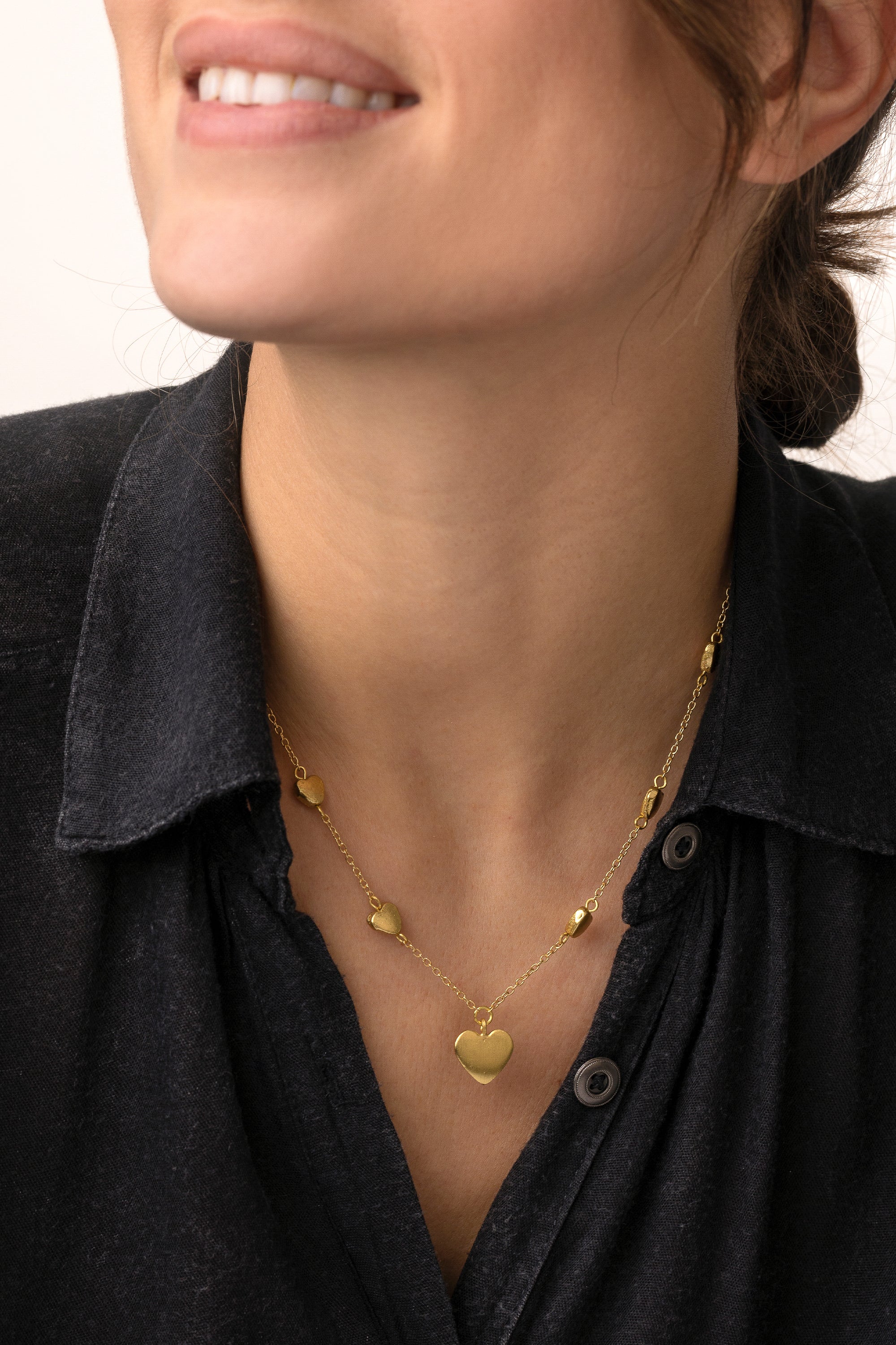 NECKLACE HEARTS CHAIN