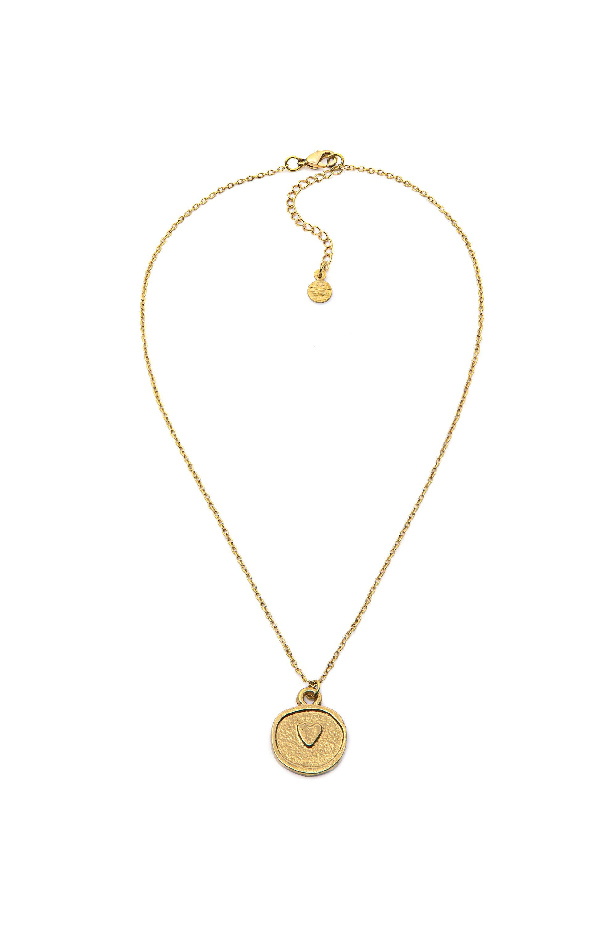 PENDANT HEART COIN