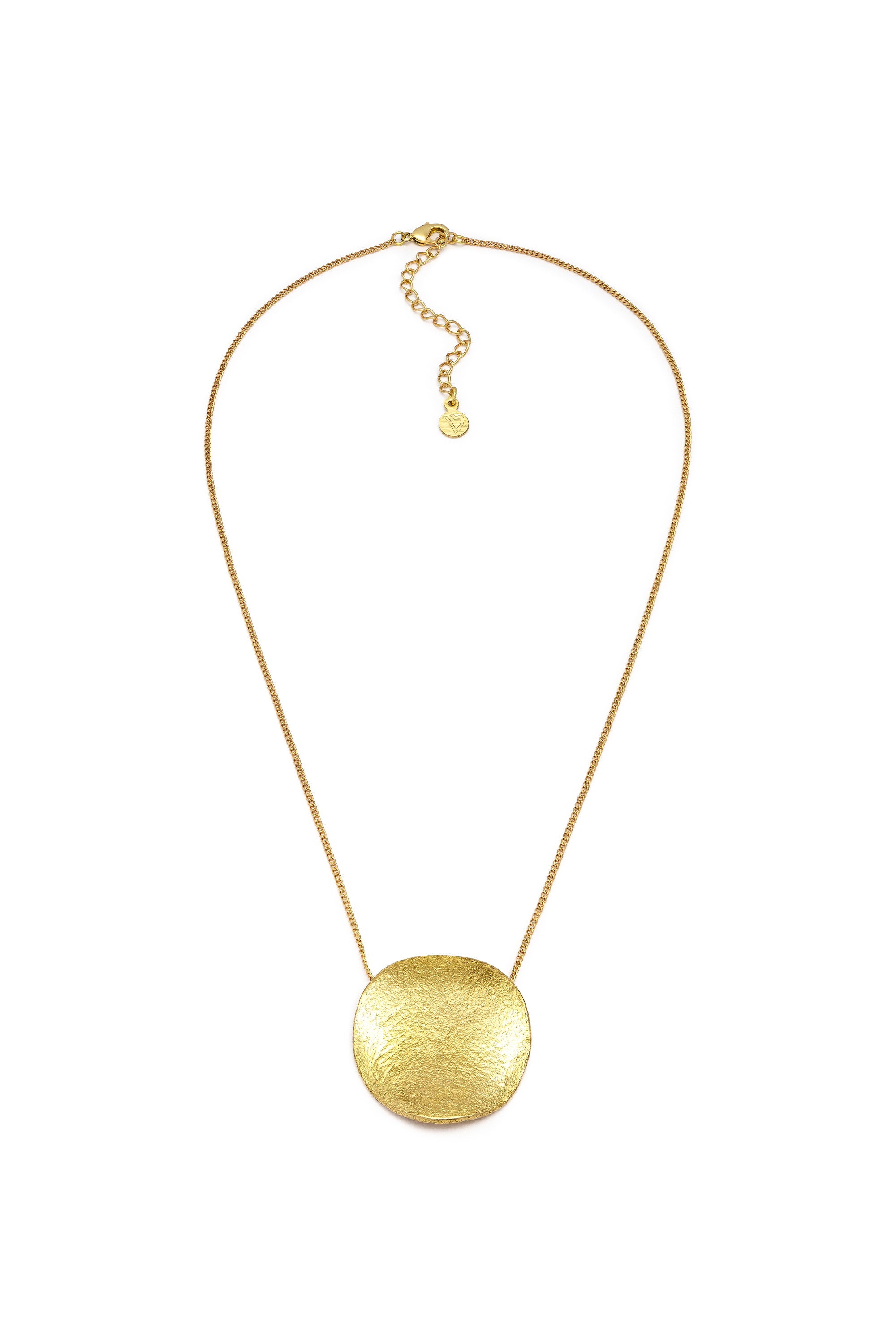 RAW ROUND PLATE PENDANT