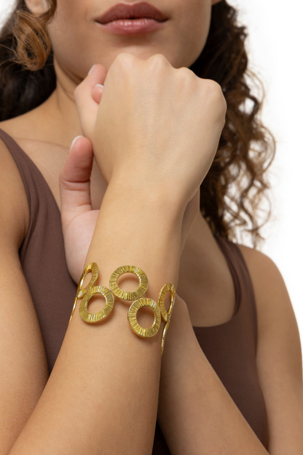 STRIPED CIRCLE BAND BRACELET
