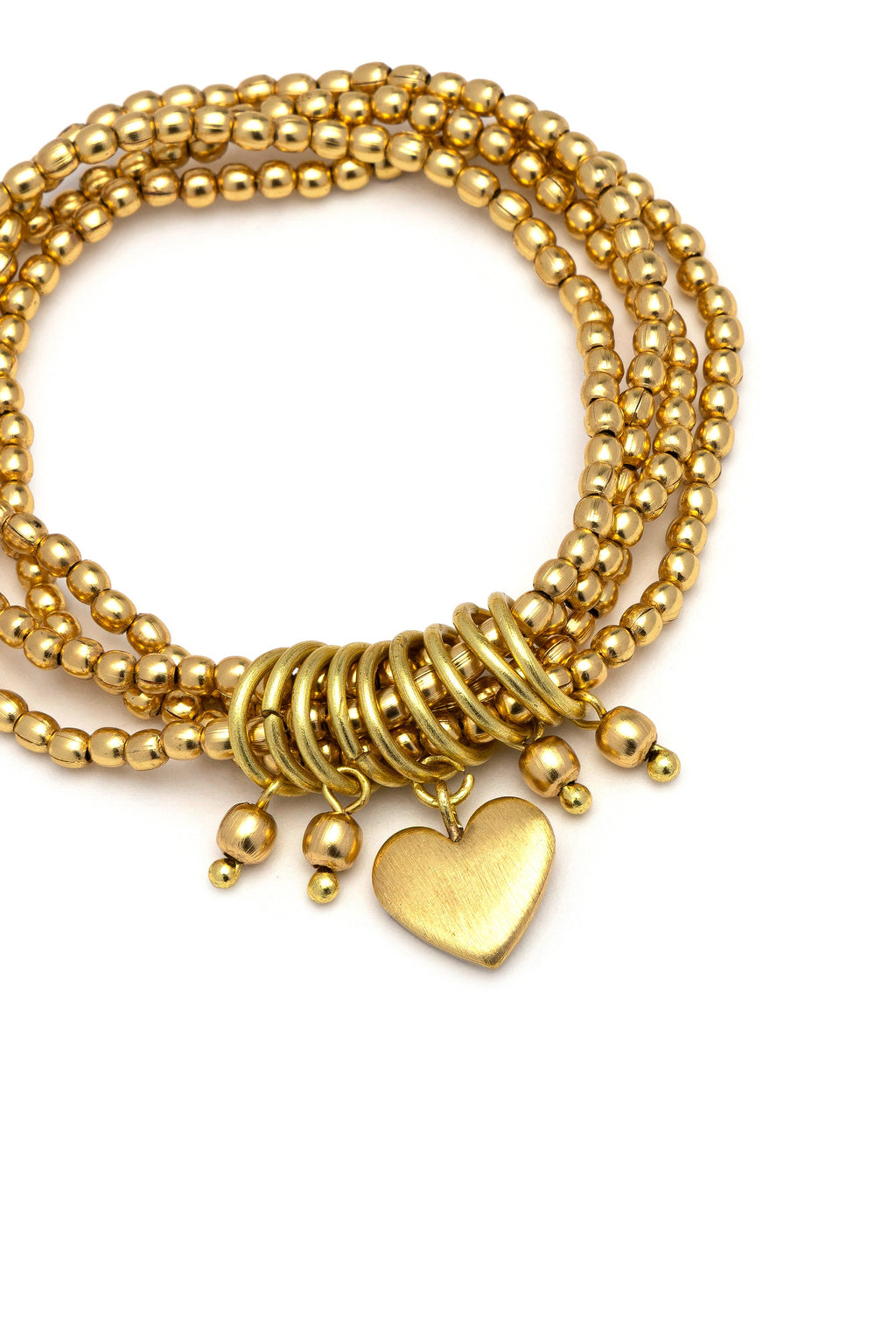 MULTI WIRE HEART ELASTIC BRACELET