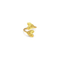 Vestopazzo Two Hearts Ring - Rings in Kuwait | خاتم مفتوح قابل للتعديل بتصميم قلبين - Saya