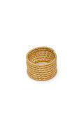 Vestopazzo Multiline Light Band Ring - Rings in Kuwait | خاتم متعدد الخطوط الذهبية الملتفة بتصميم عصري - Saya