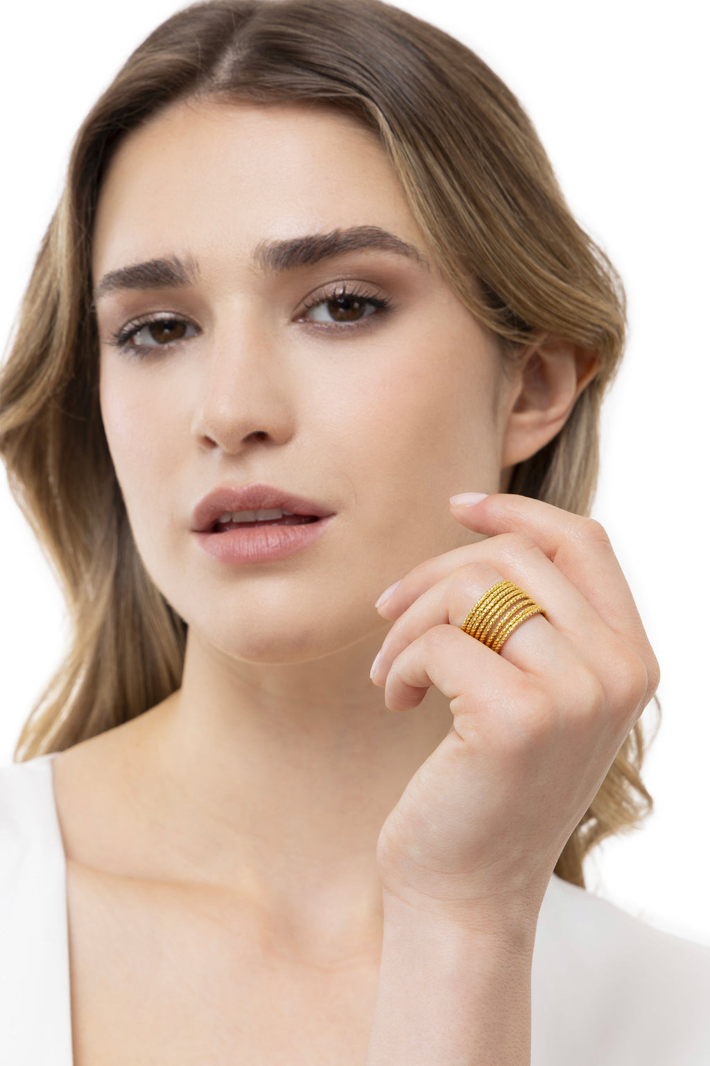 VESTOPAZZO - Multiline Light Band Ring