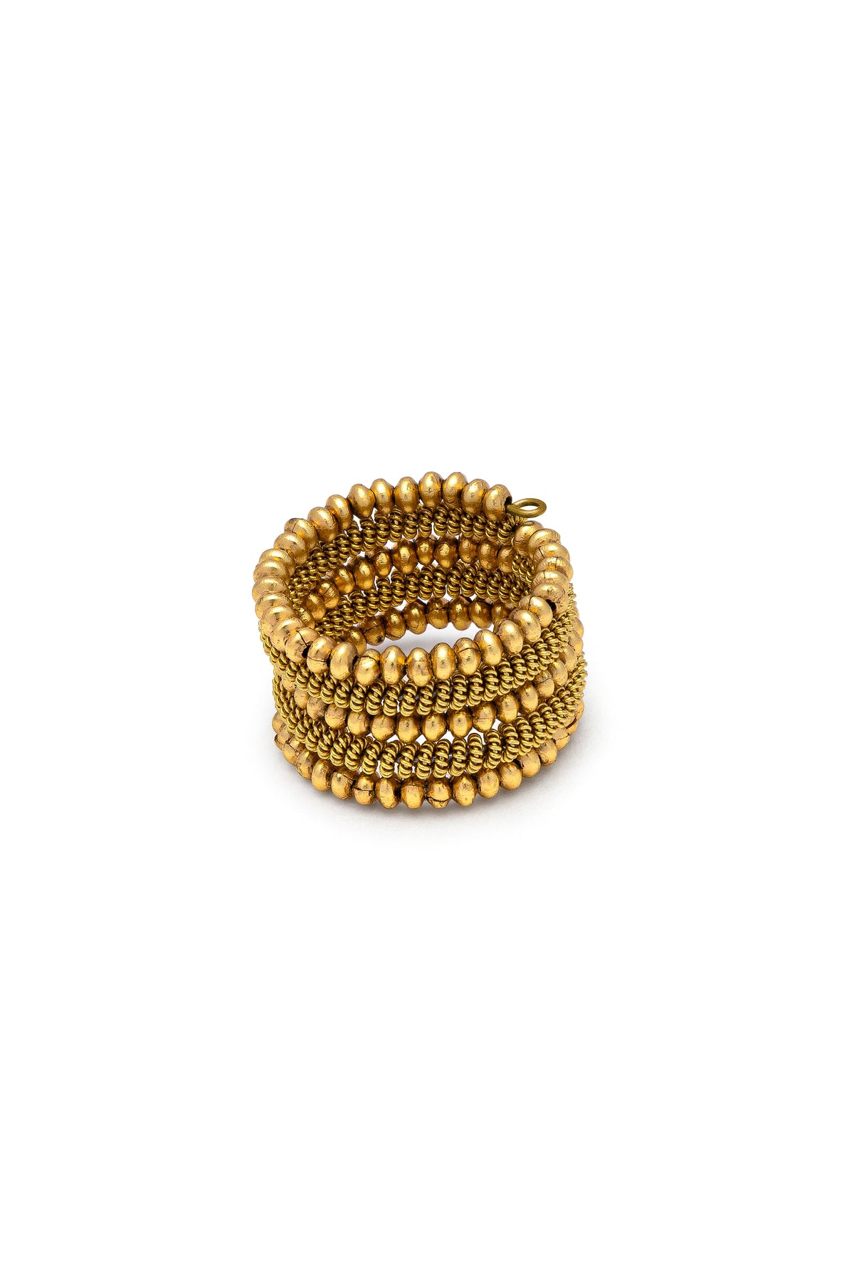 Vestopazzo Adjustable Band Ring Mix Elements - Rings in Kuwait | خاتم قابل للتعديل متعدد الصفوف بكرات وتفاصيل بارزة -