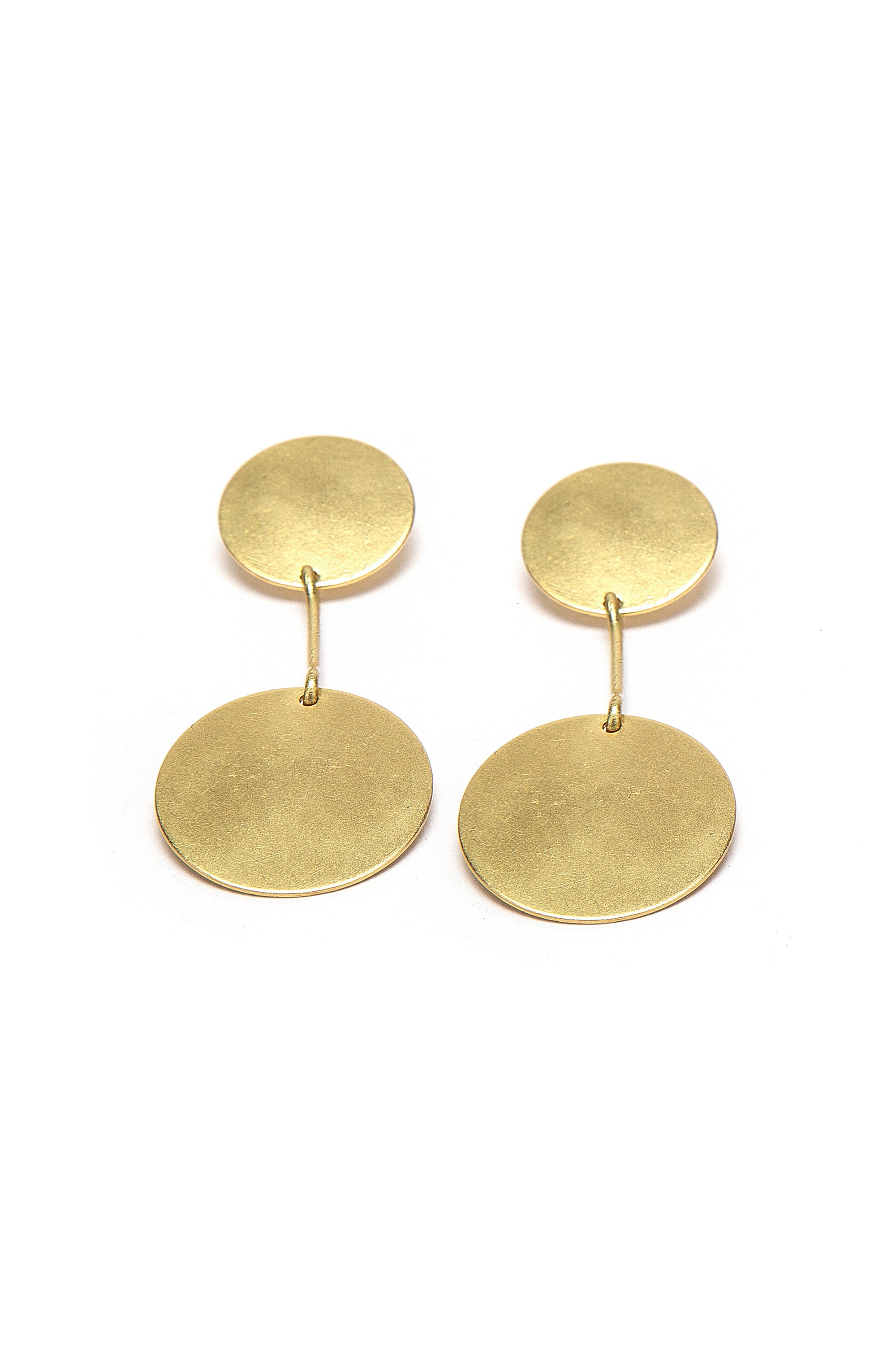 EARRINGS 2 CIRCLES BAR