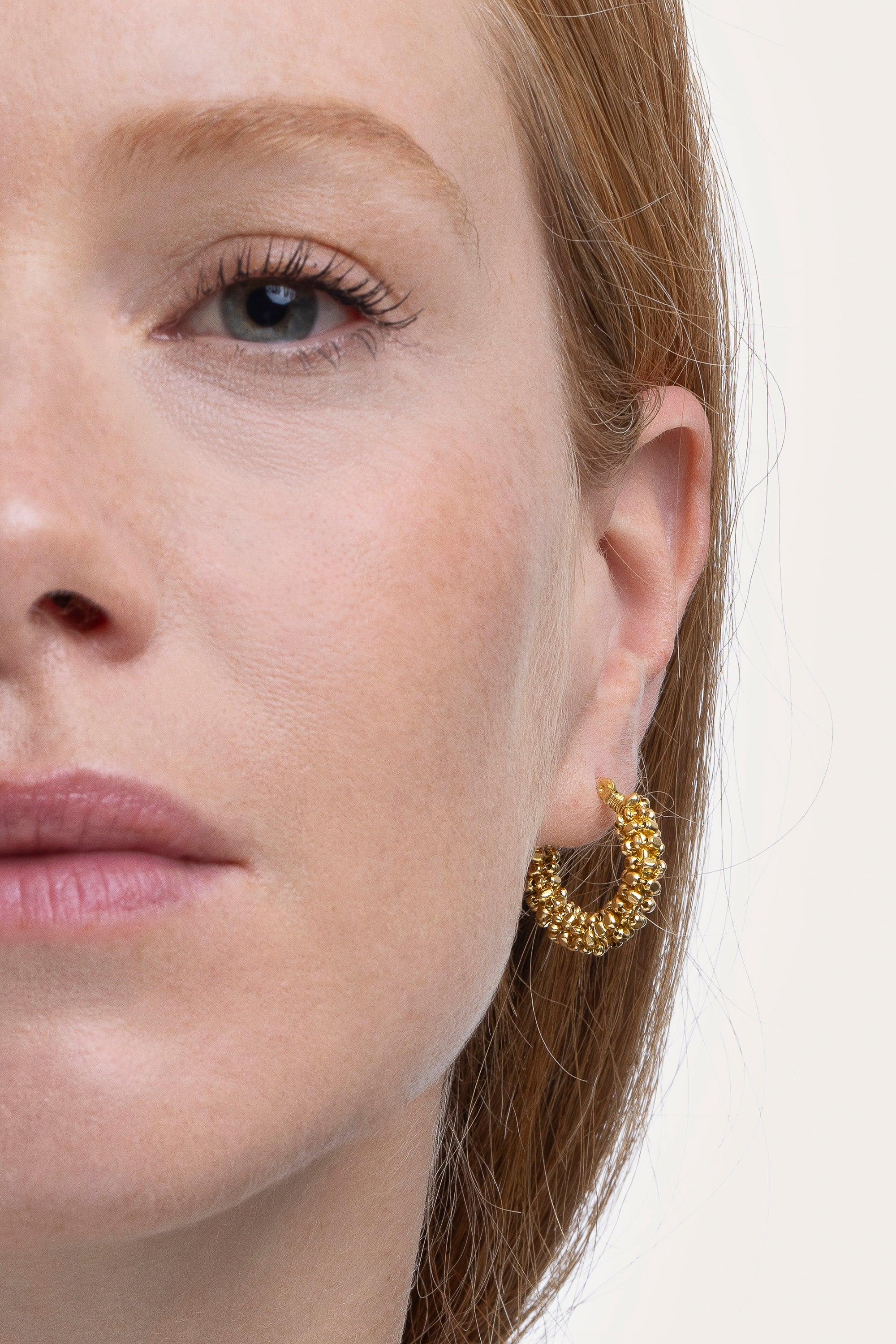 HOOP EARRINGS NUGGETS