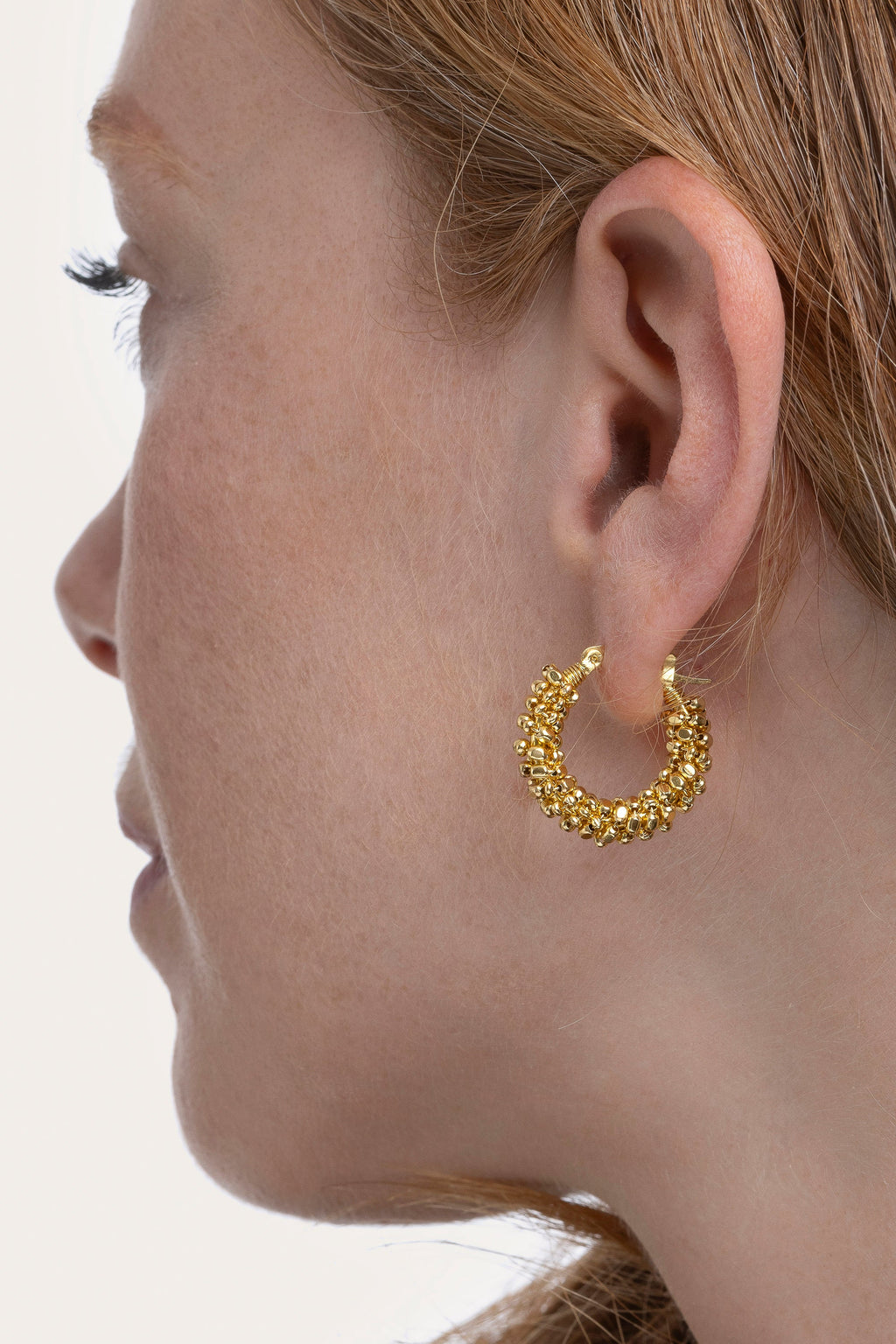 HOOP EARRINGS NUGGETS