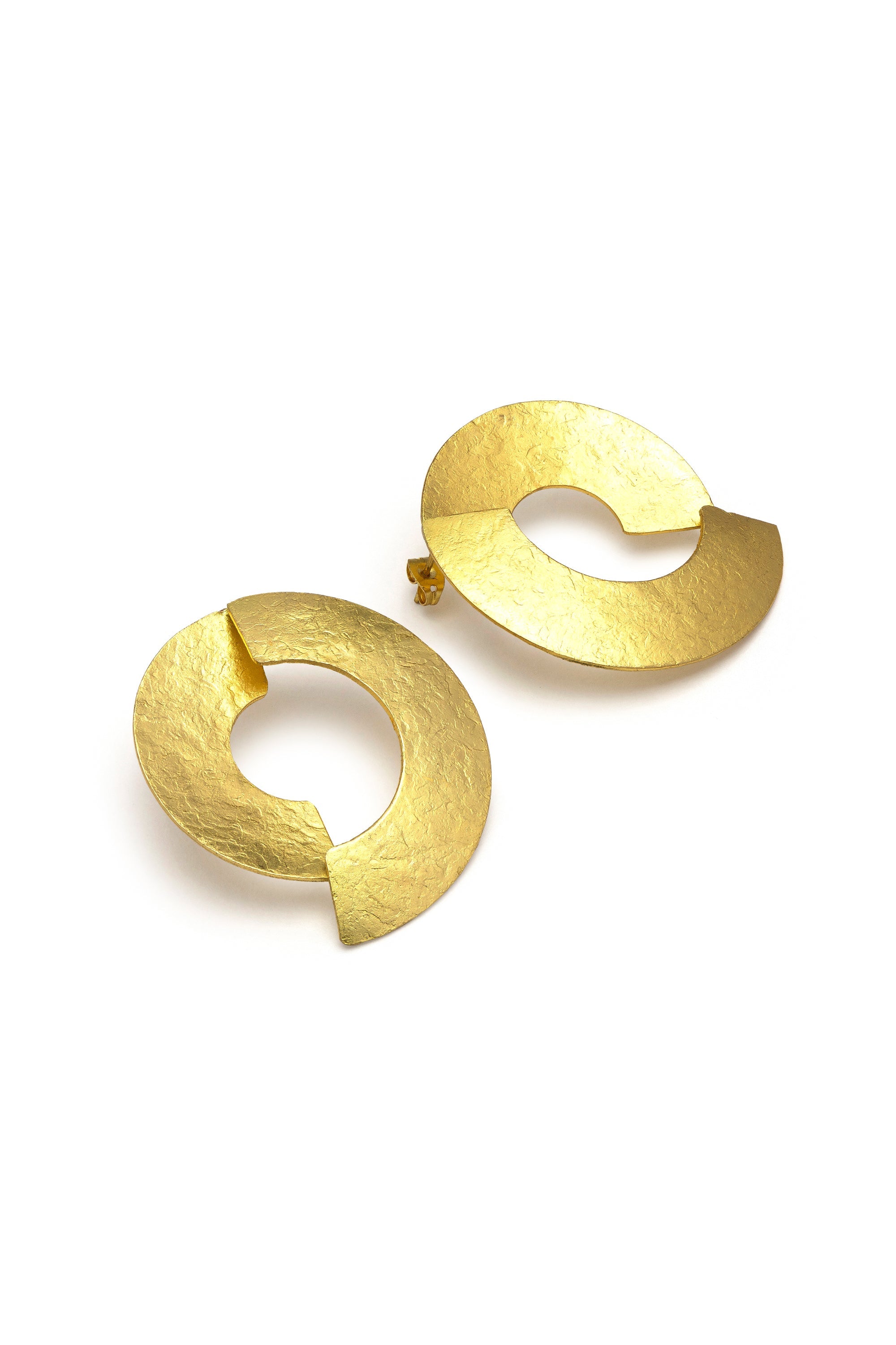 2 SEMI-CIRCLE EARRINGS