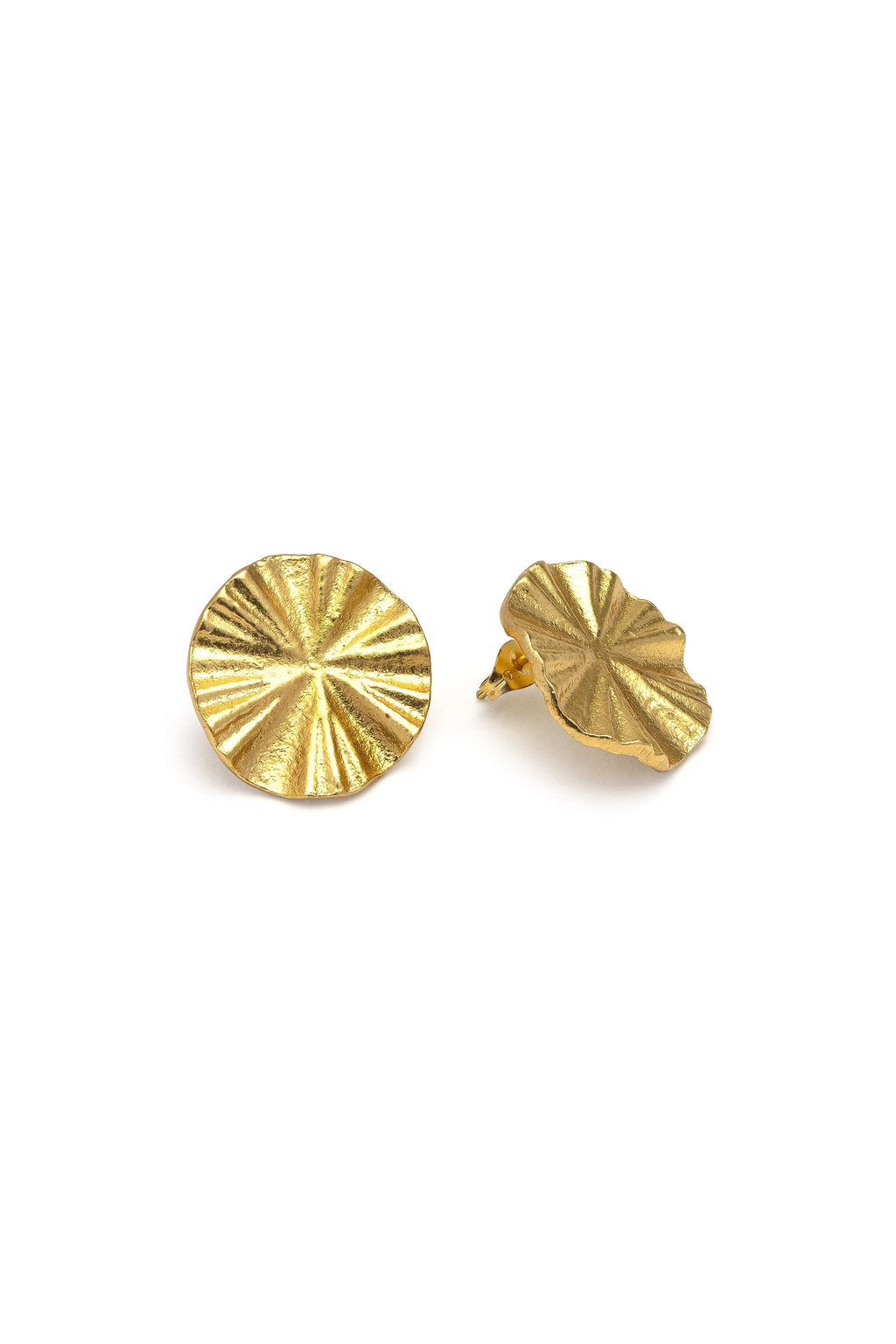 ROUND FAN EARRINGS