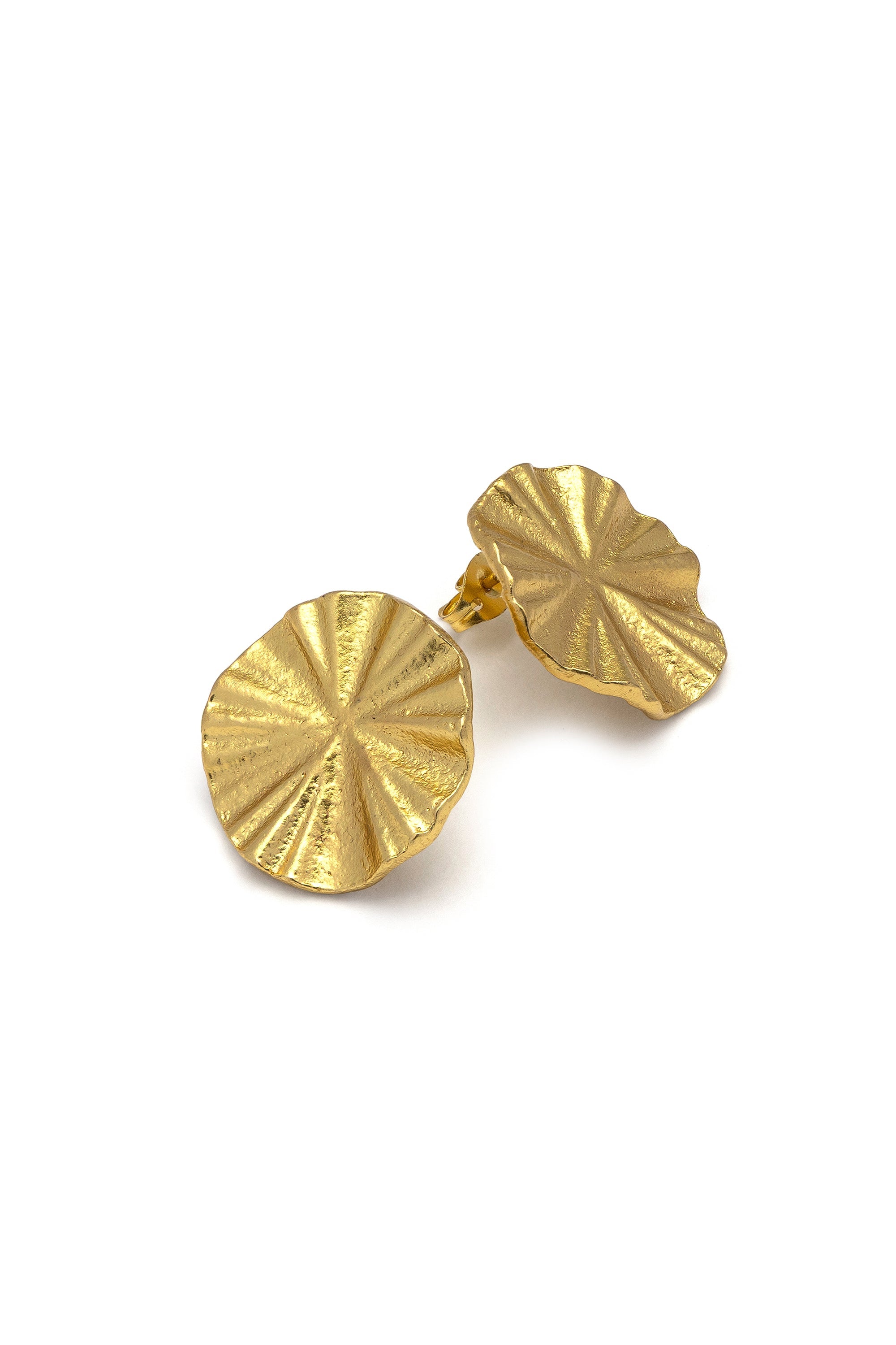 ROUND FAN EARRINGS