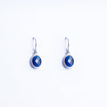 Earrings with Sapphire-Blue Quartz