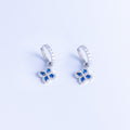 Clover | Sterling Silver Clover Hoop Earrings