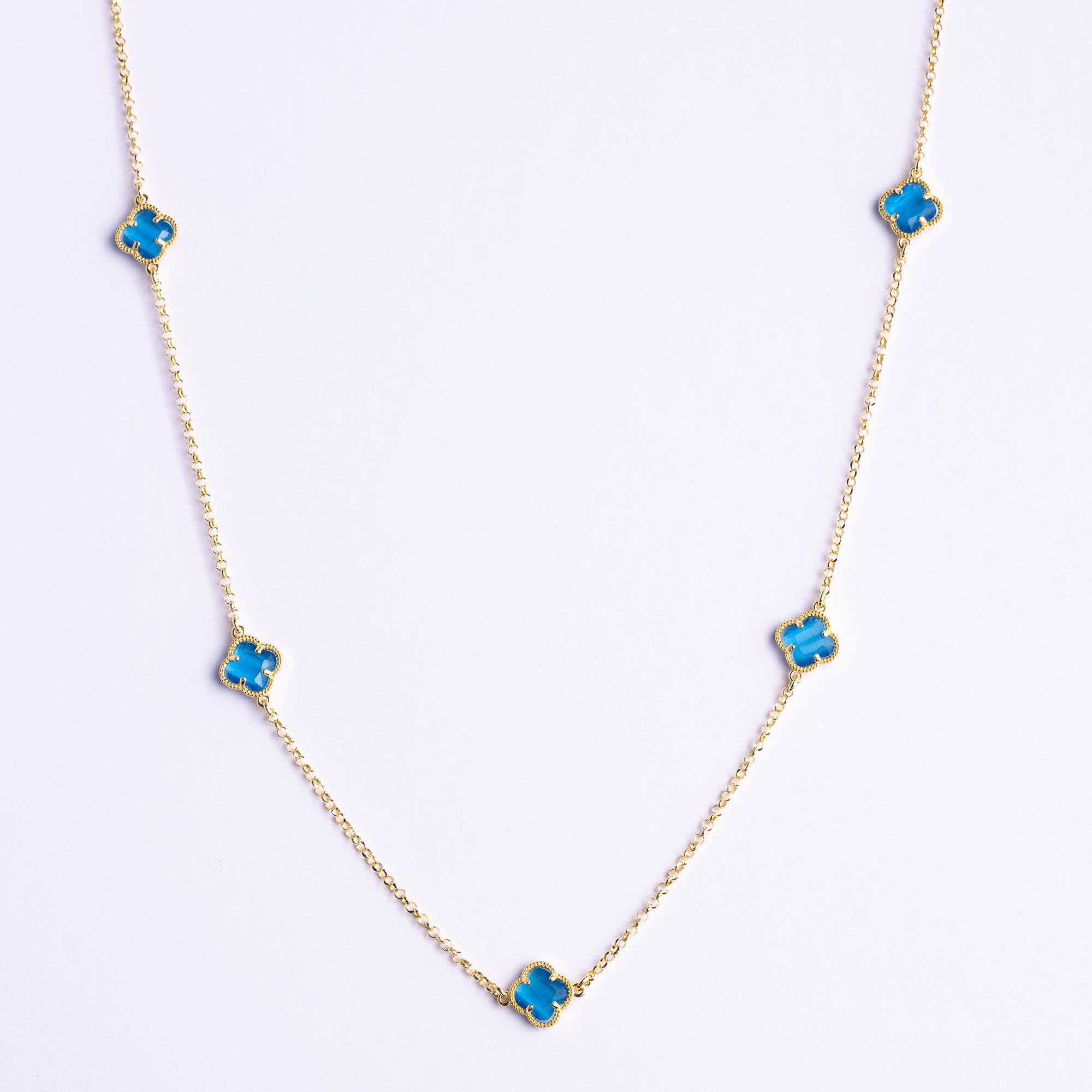 Clover | Necklace with Blu Quartz