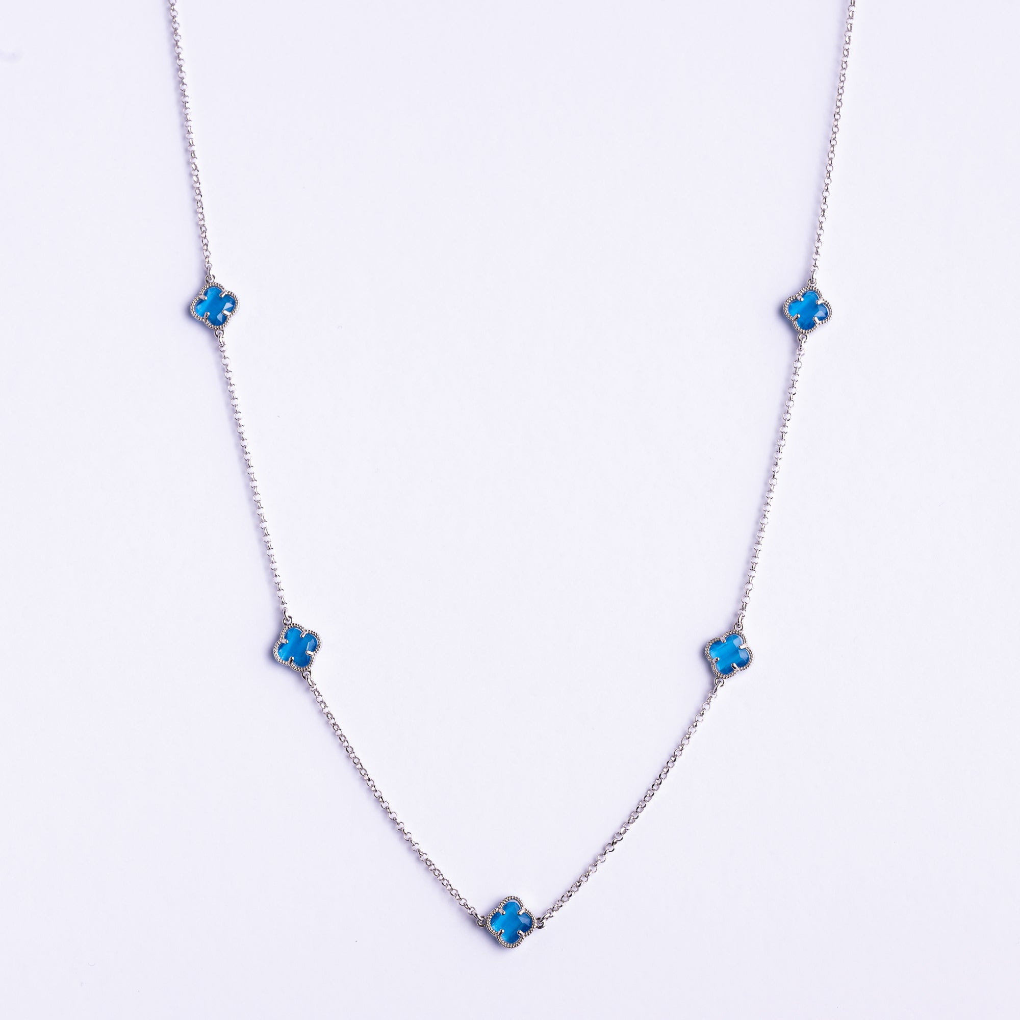 Clover | Necklace with Blu Quartz