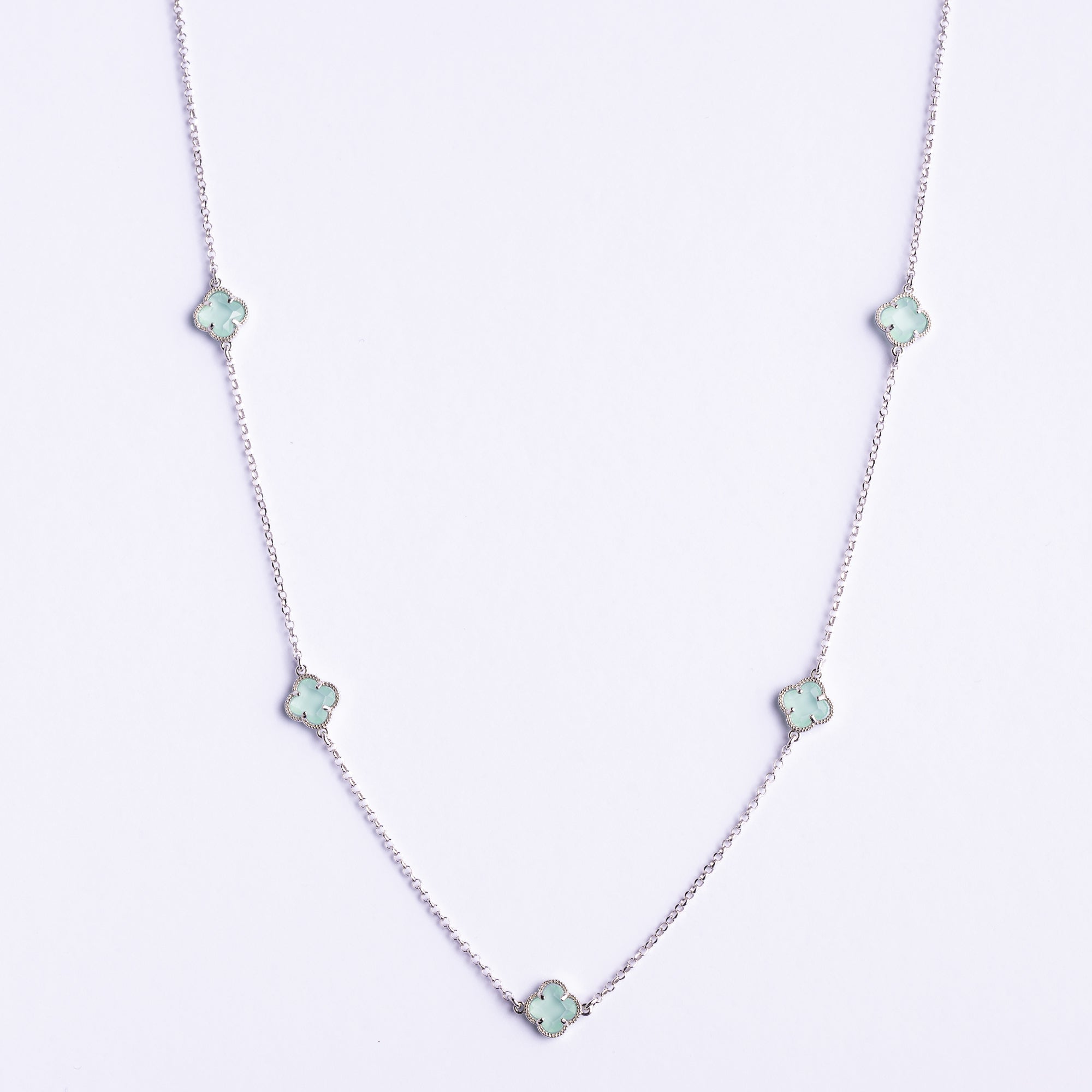 Clover | Necklace with Green Quartz