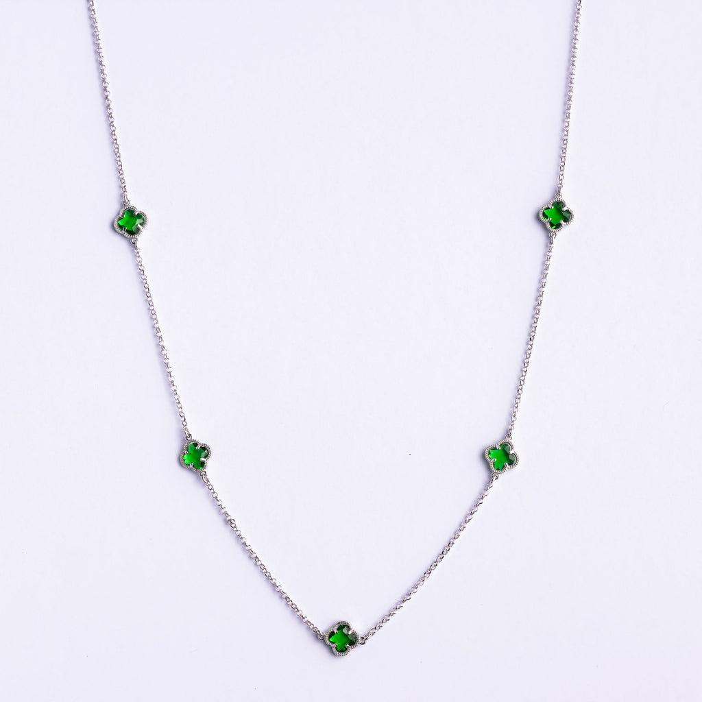 Clover | Necklace with Emerald Quartz