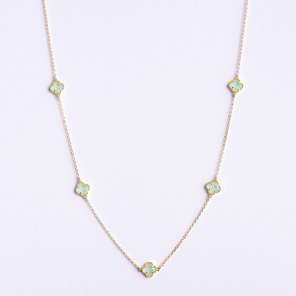 Clover | Necklace with Green Quartz