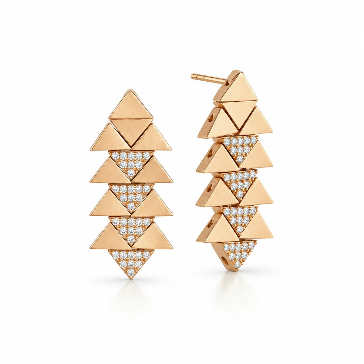 JUJU Mood Cirox Earring - Earrings in Kuwait | أقراط سيروكس (Cirox) مصنوعة يدوياً من البرونز - Saya