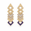 JUJU Mood Cleo Earring - Earrings in Kuwait | أقراط كليو (Cleo) الأنيقة مصنوعة يدوياً من البرونز - Saya