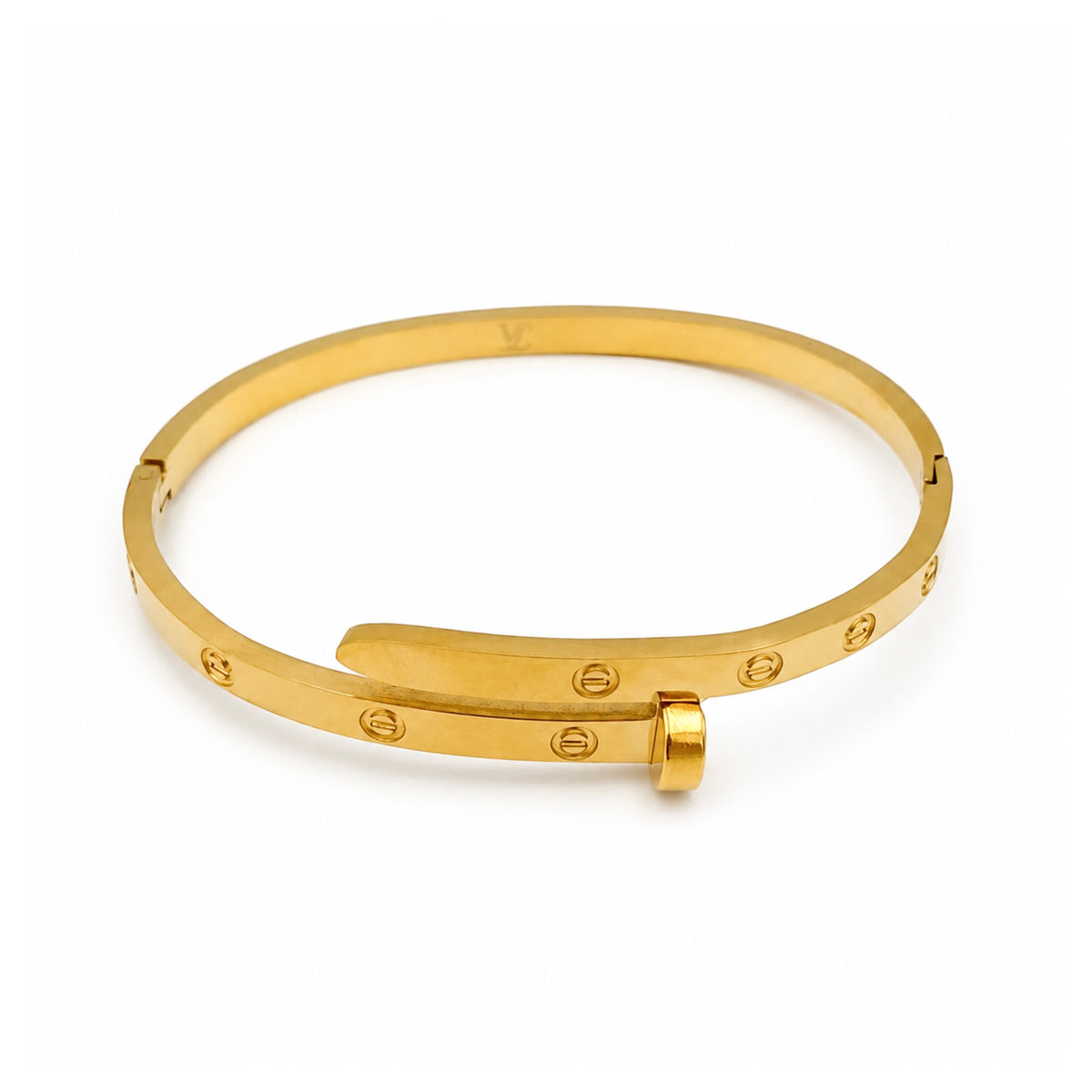 ICONIC NAIL SCREW BYPASS BANGLE BRACELET