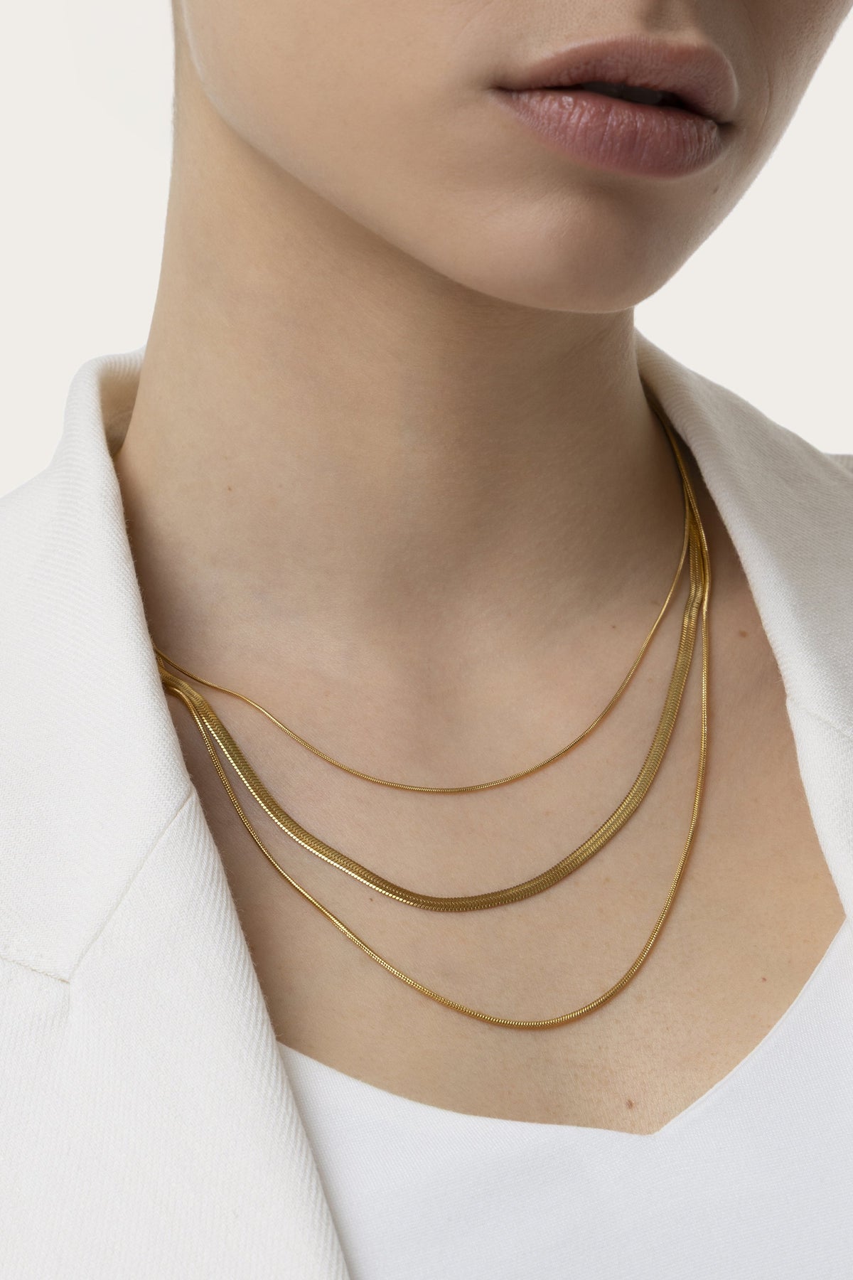 VESTOPAZZO - Set Of 3 Snake Necklaces
