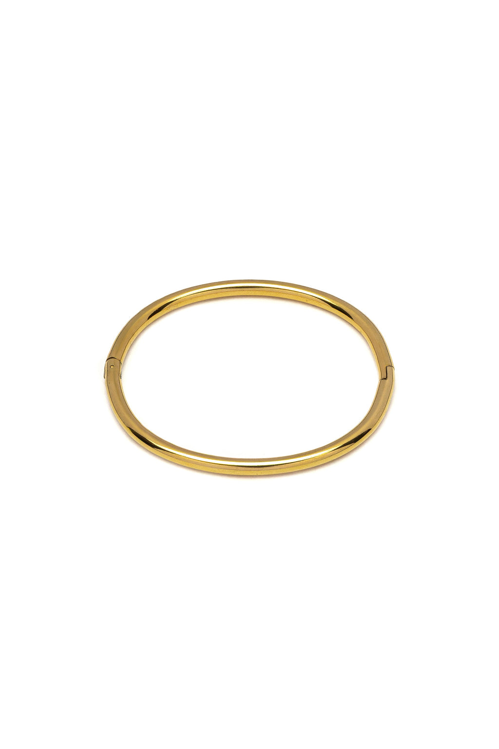 Vestopazzo Essential Rigid Bracelet - Bracelets in Kuwait | سوار بانجل صلب أملس مطلي بالذهب من مجموعة Essential - Saya