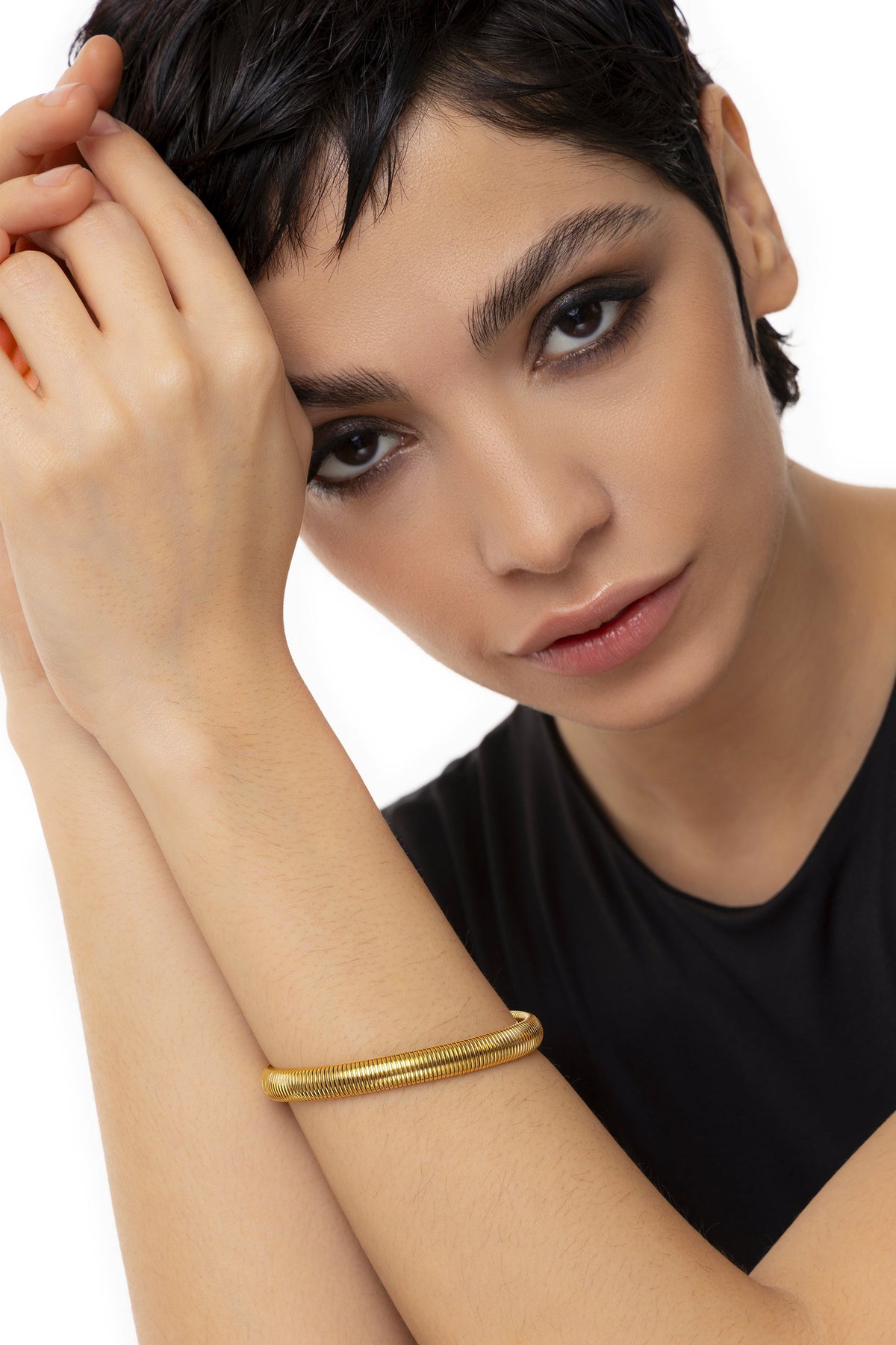 VESTOPAZZO - Ribbed Rigid Bracelet