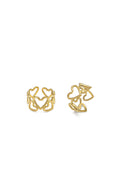 Vestopazzo Heart Motif Ring - Rings in Kuwait | خاتم مفرغ بنقشة قلوب مطلي بالذهب وقابل للتعديل - Saya