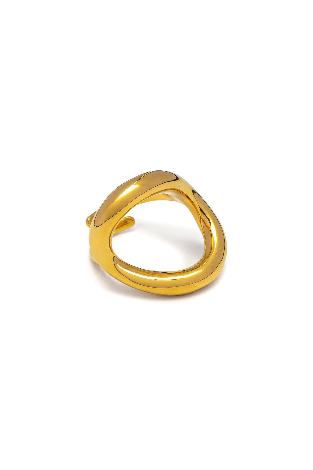Vestopazzo Essential Circle Ring - Rings in Kuwait | خاتم دائري رفيع مطلي بالذهب بلمسة لامعة - Saya