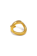 Vestopazzo Essential Circle Ring - Rings in Kuwait | خاتم دائري رفيع مطلي بالذهب بلمسة لامعة - Saya