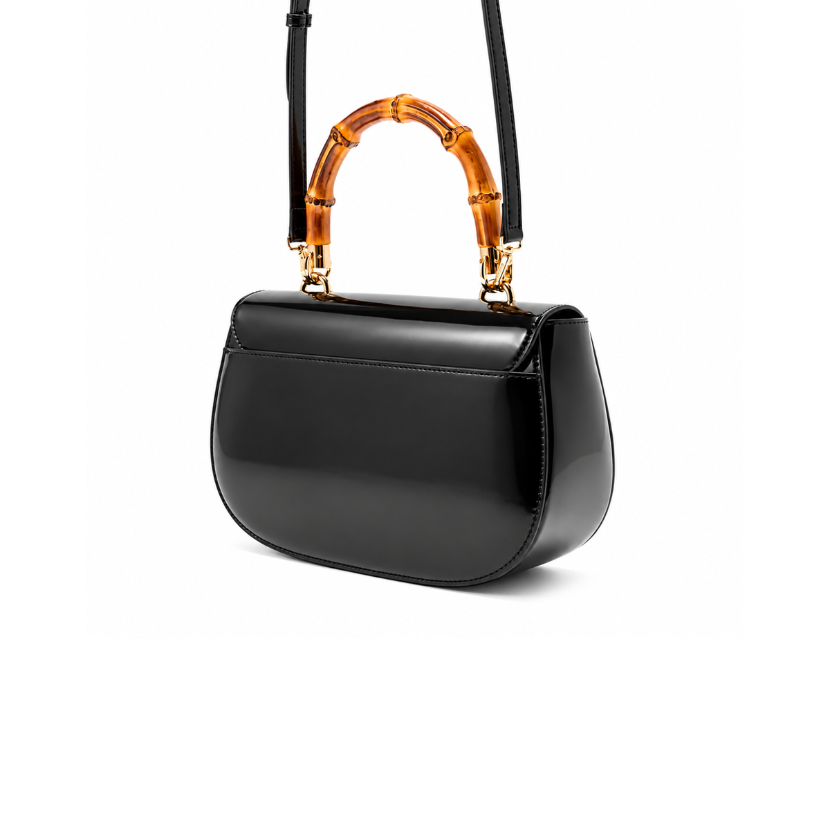 JUST CAVALLI - Bamboo Shoulder Bag Black