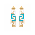 JUJU Mood Ease Earring - Earrings in Kuwait | أقراط إيز (Ease) العصرية مصنوعة يدوياً من البرونز - Saya