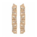 JUJU Mood Swell Earring - Earrings in Kuwait | أقراط سويل (Swell) المموجة مصنوعة يدوياً من البرونز - Saya