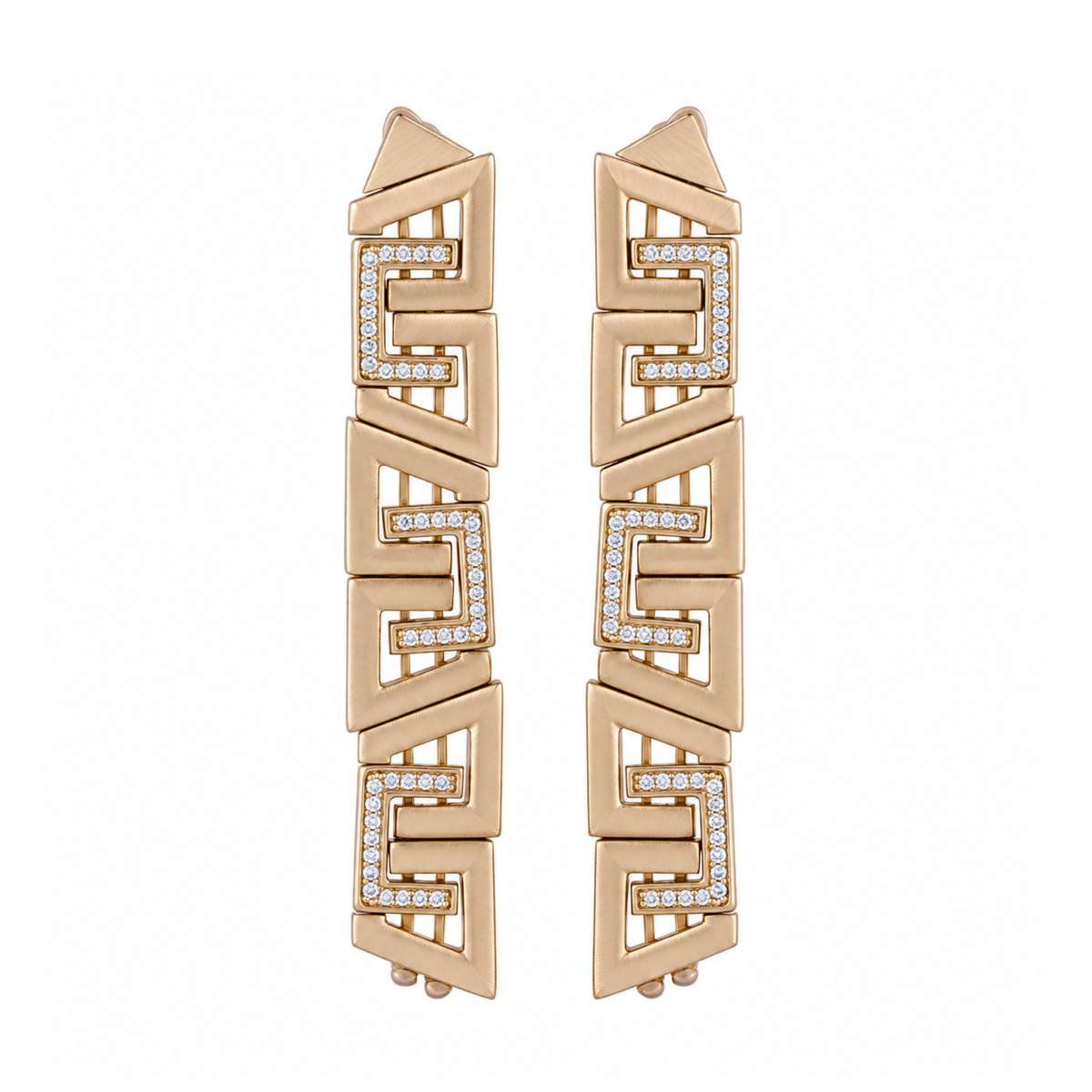 JUJU Mood Swell Earring - Earrings in Kuwait | أقراط سويل (Swell) المموجة مصنوعة يدوياً من البرونز - Saya