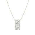 NOMINATION ITALY LIFE BOUQUET STERLING SILVER NECKLACE WHITE RING PENDANT CZ