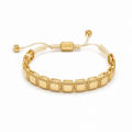 CUSHION HALO GEOMETRIC CORD BRACELET