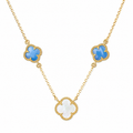 CLOVER | NECKLACE WITH BLUE QUARTZ