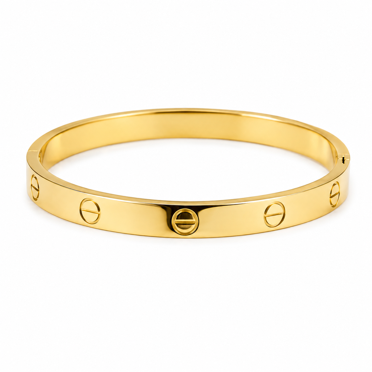 ICONIC SCREW MOTIF BANGLE BRACELET