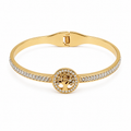PAVÉ CRYSTAL TREE OF LIFE BANGLE BRACELET