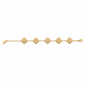 PAVÉ CRYSTAL CLOVER LINK BRACELET