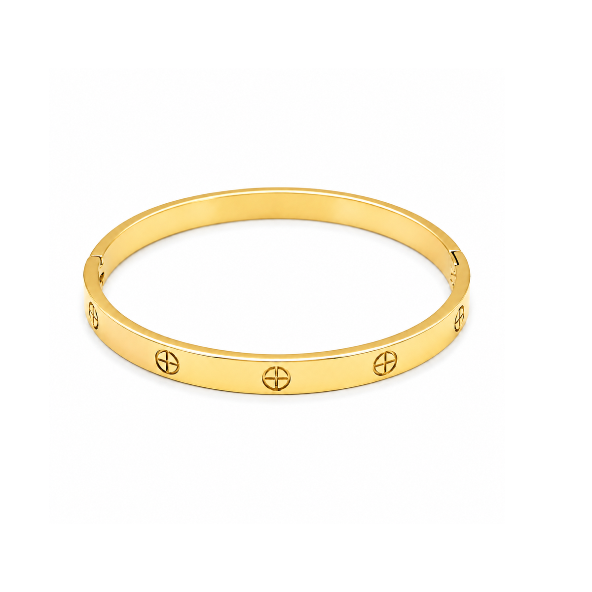 ICONIC SCREW MOTIF BANGLE BRACELET