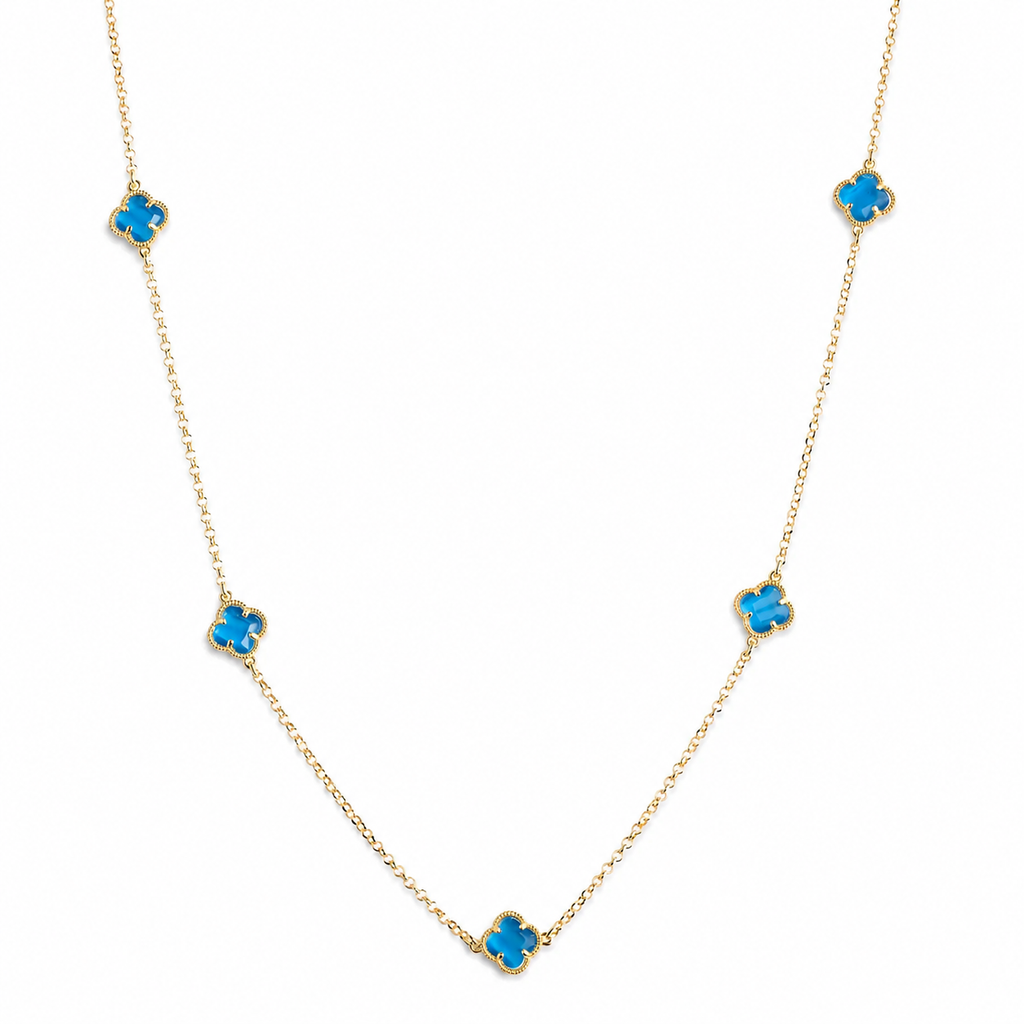 CLOVER | NECKLACE WITH BLUE QUARTZ
