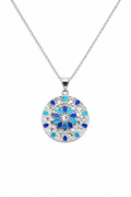 FILIGREE | ROUND BLUE NECKLACE