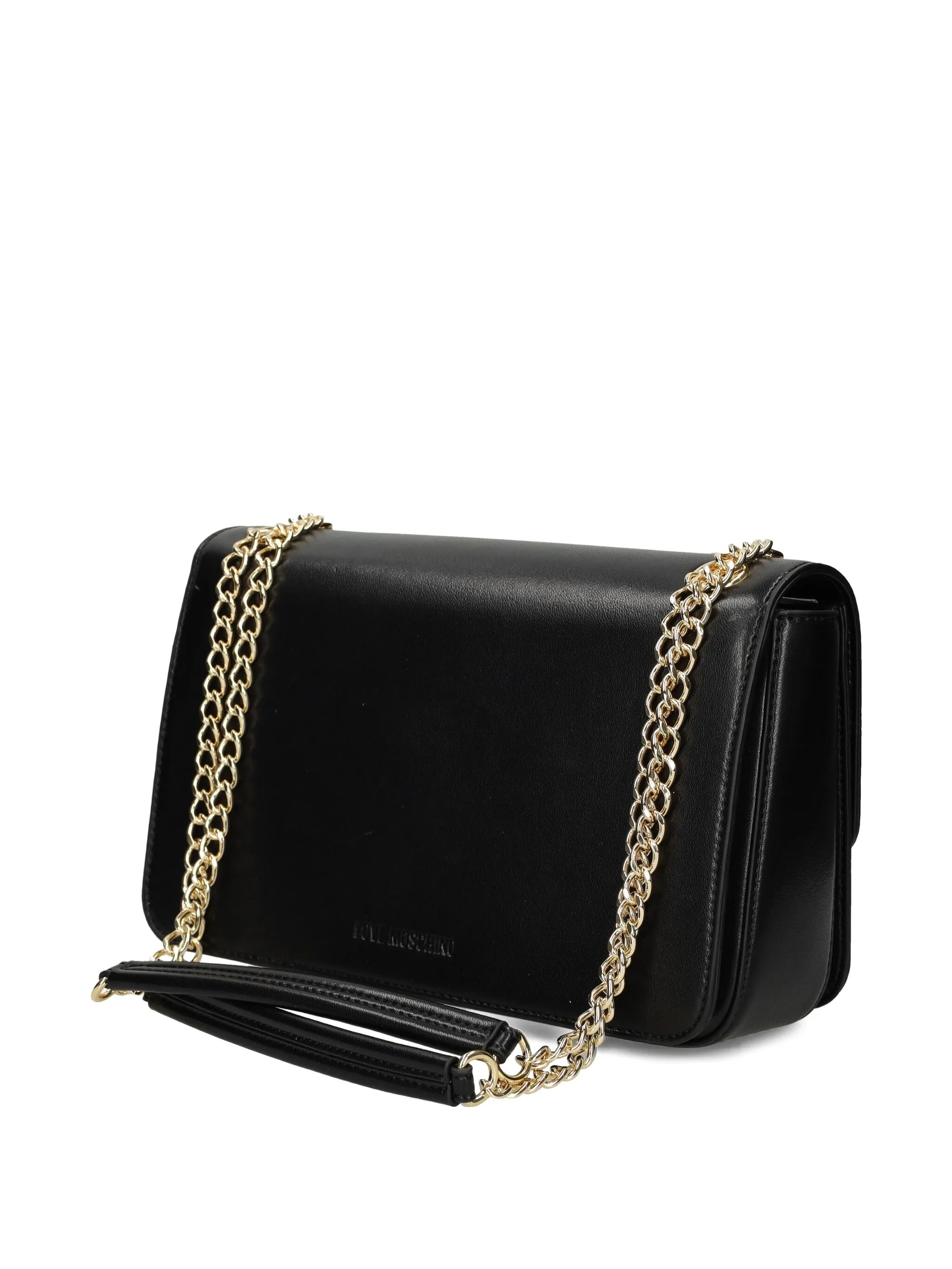 HEART-PLAQUE CHAIN SHOULDER BAG