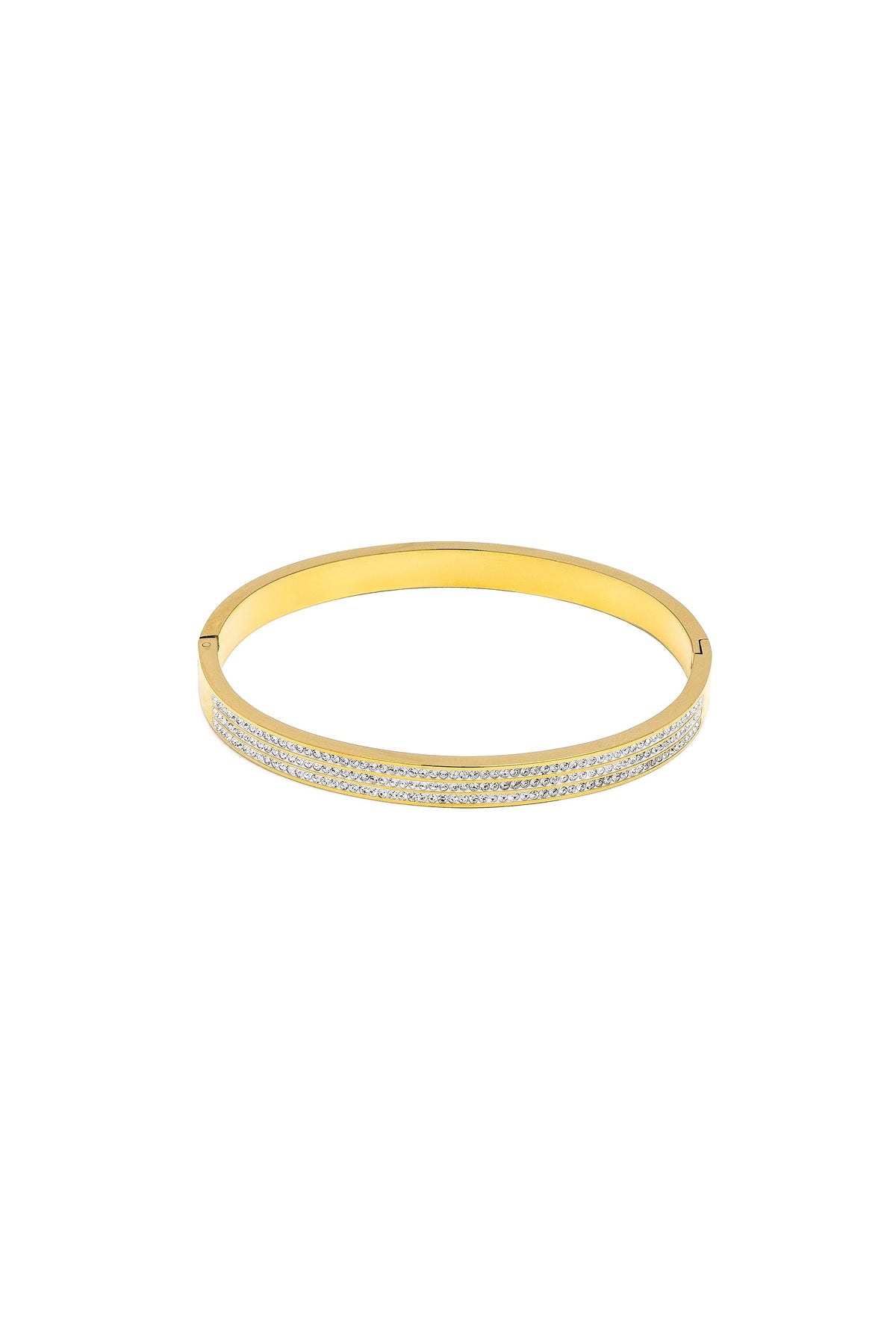 Vestopazzo Pavé Bangle - Bracelets in Kuwait | سوار بانجل صلب مرصع بأحجار الزركون الدقيقة (Pavé) - Saya