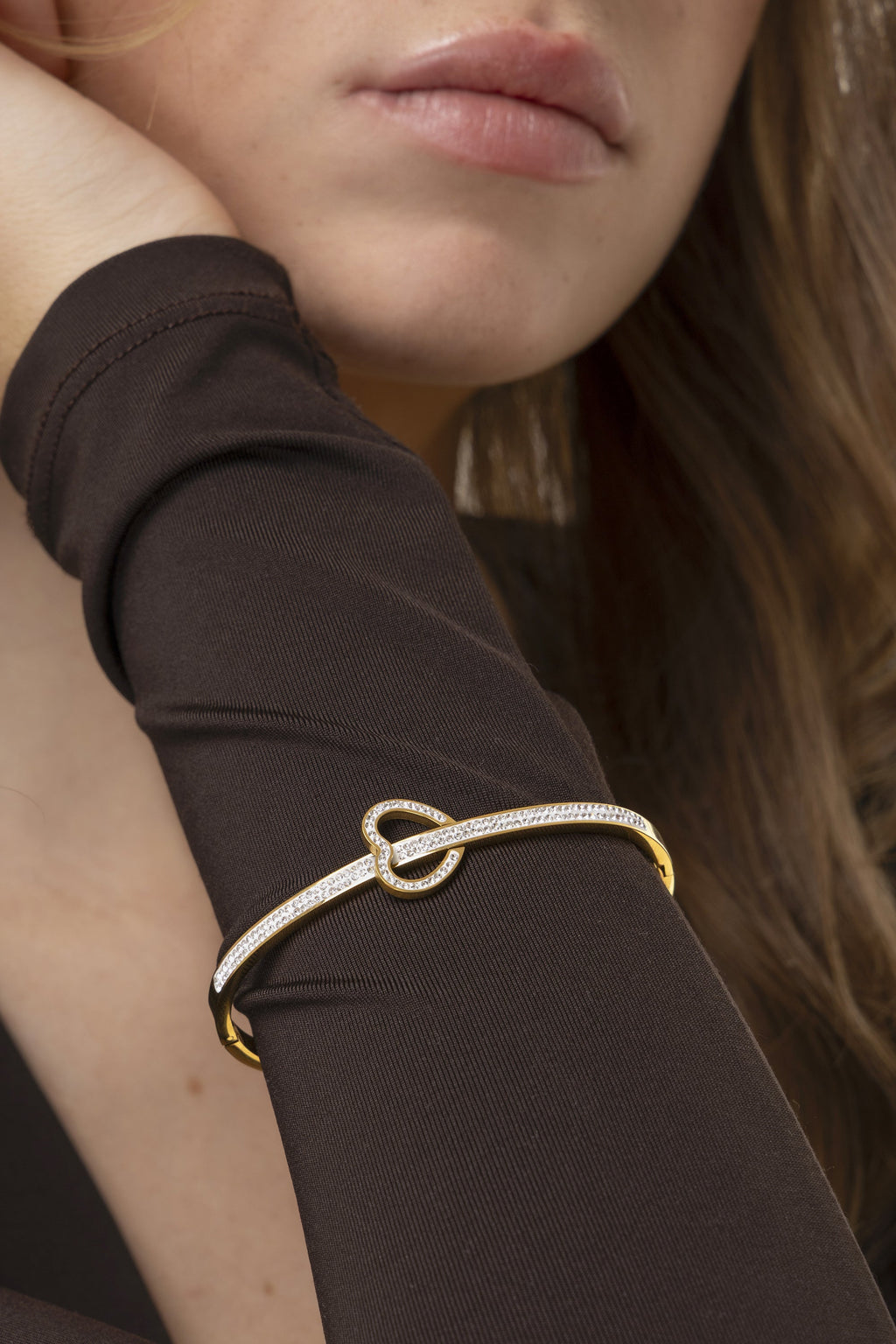 VESTOPAZZO - Pavé Heart Bangle