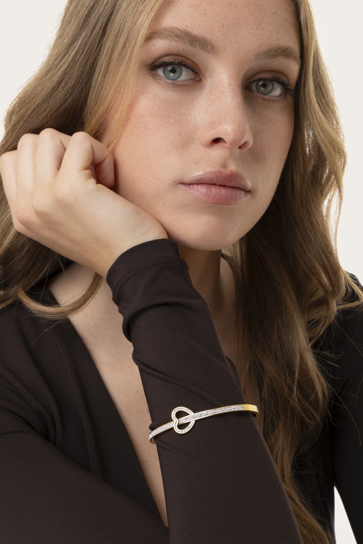 VESTOPAZZO - Pavé Heart Bangle