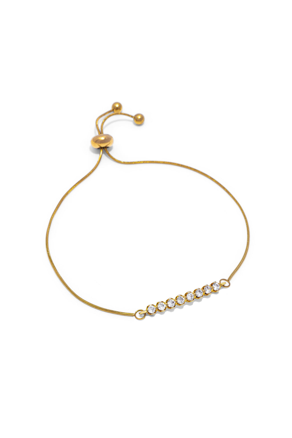 VESTOPAZZO - Adjustable Bracelet With Row Of Zircons